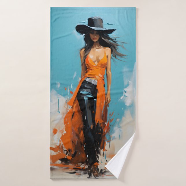 Coastal cowgirl esthétique salle de bain gym hôtel (Serviette de bain)