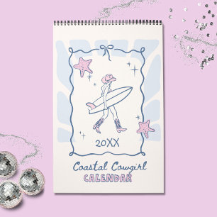 Coastal Cowgirl Girly Planner Calendar