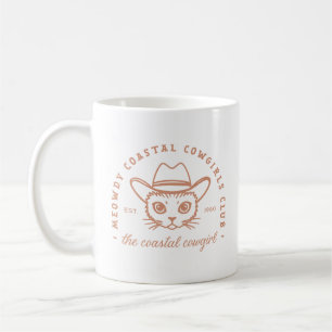 Coastal cowgirl west coast country girl funny cat coffee mug