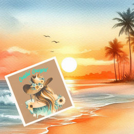 Coastal Cowgirl Western Party  Napkin