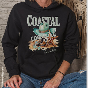 Coastal Cowgirl with Personalize Name Hoodie