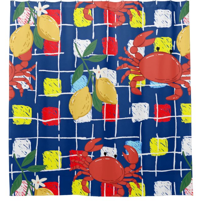 Coastal Crab and Lemon Pattern (Front)