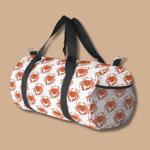 Coastal Crab pattern Duffle Bag