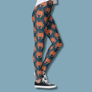 Coastal Crab pattern Leggings