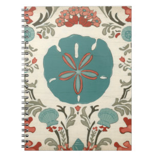Coastal Damask I Notebook