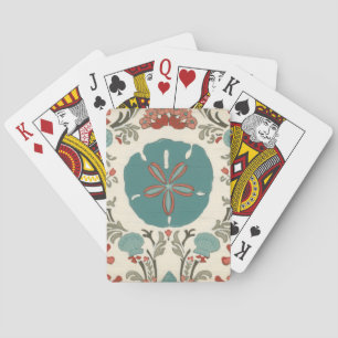 Coastal Damask I Playing Cards