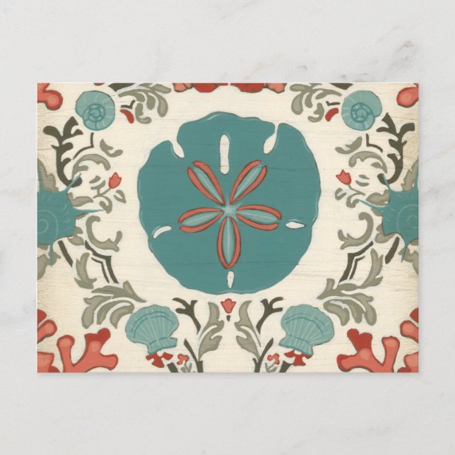 Coastal Damask I Postcard (Front)