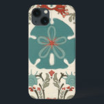 Coastal Damask II iPhone 13 Case<br><div class="desc">Marine Life</div>