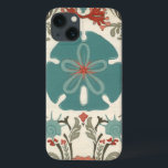 Coastal Damask II iPhone 13 Case<br><div class="desc">Marine Life</div>