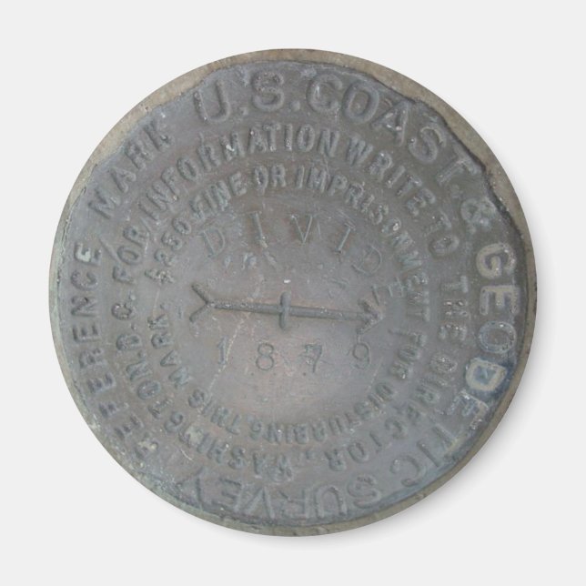 Coastal Divide Benchmark Magnet (Front)