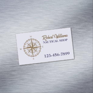 Coastal Diving Boating Sailing Compass Nautical Magnetic Business Card