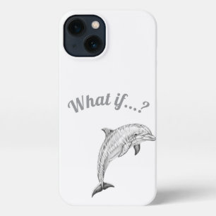 Coastal Dolphin Sketch Phone Case