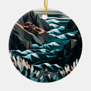 Coastal Energy Ceramic Ornament