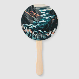 Coastal Energy Hand Fan