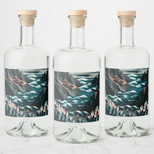Coastal Energy Liquor Bottle Label