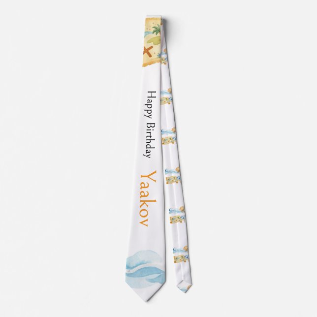 Coastal Explorer 4th Birthday Tie (Front)