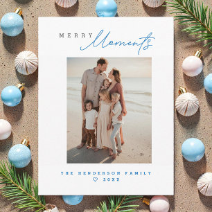 Coastal Family Beach vacation Custom Holiday Photo