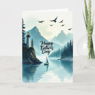 Coastal Fathers Day Beacon Card
