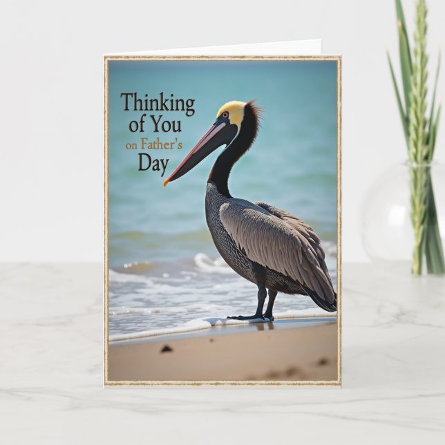 Coastal Fathers Day Bird Card (Front)