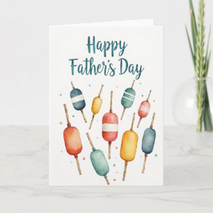 Coastal Fathers Day Watercolor Card