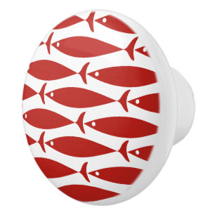 Coastal Fish Beach Theme Ceramic Knob