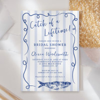 Coastal Fish Whimsical Doodle Bridal Shower