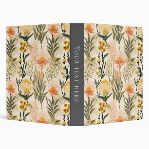 Coastal Flowers Binder