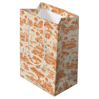 Coastal Georgia Toile Medium Gift Bag