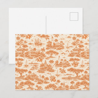 Coastal Georgia Toile Postcard