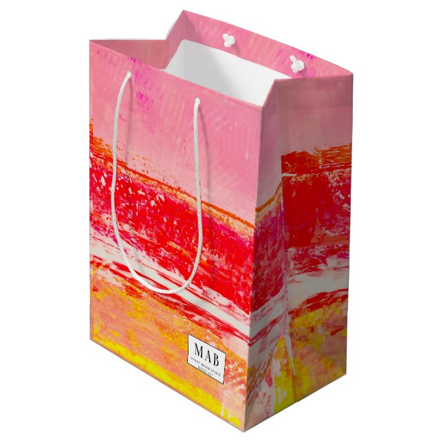 Coastal gift bag from original art (Back Angled)