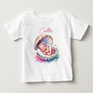 Coastal Girl's Baby Shower Personalized T-Shirt