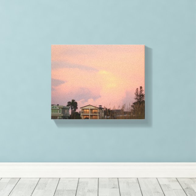 Coastal Glow Canvas Print (Insitu(Wood Floor))