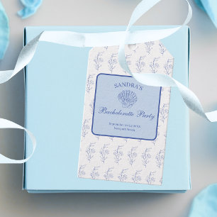 Coastal Grandma Beach Bach Bachelorette Party Gift Tags