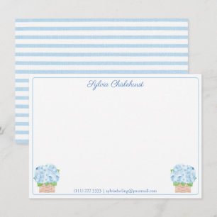 Coastal Grandma Blue Hydrangeas A Note From Thank You Card