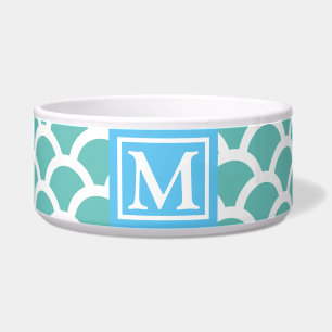 Coastal Green Fish Scales Monogram