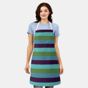 Coastal harmony stripes apron
