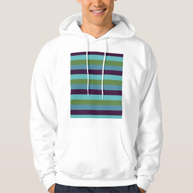 Coastal harmony stripes hoodie (Front)