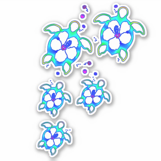 Coastal Honu Hawaiian Turtles (Front)