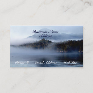 Coastal Island Fog Scenic Business Cards
