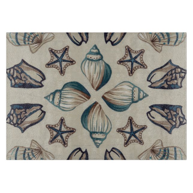 Coastal Kaleidoscope I Cutting Board (Front)
