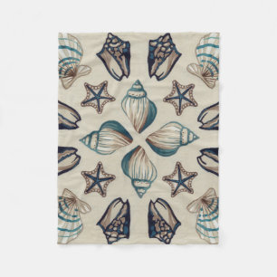 Coastal Kaleidoscope I Fleece Blanket