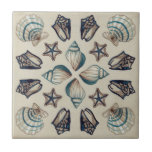 Coastal Kaleidoscope I Tile<br><div class="desc">Marine Life</div>