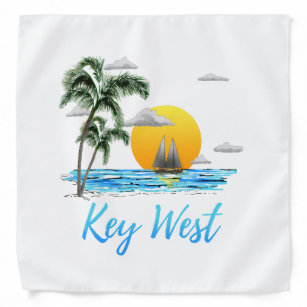 Coastal Key West Sailing Sunset Bandana