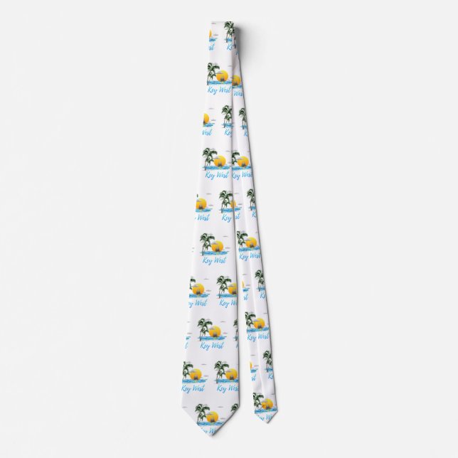 Coastal Key West Sailing Sunset Tie (Front)