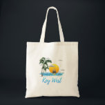Coastal Key West Sailing Sunset Tote Bag<br><div class="desc">If you love to sail the ocean waters around Key West in the Florida Keys,  then this design is for you. Also makes a great souvenir for any Florida vacation.</div>