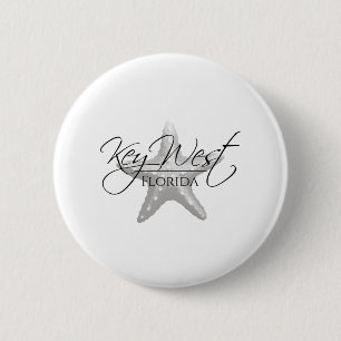 Coastal Key West Starfish 2 Inch Round Button
