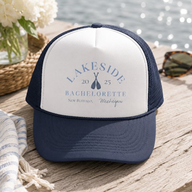 Coastal Lake Bachelorette Trucker Hat (Coastal Lake Bachelorette Trucker Hat)