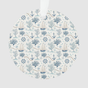 Coastal Life Oceans Blue Ornament