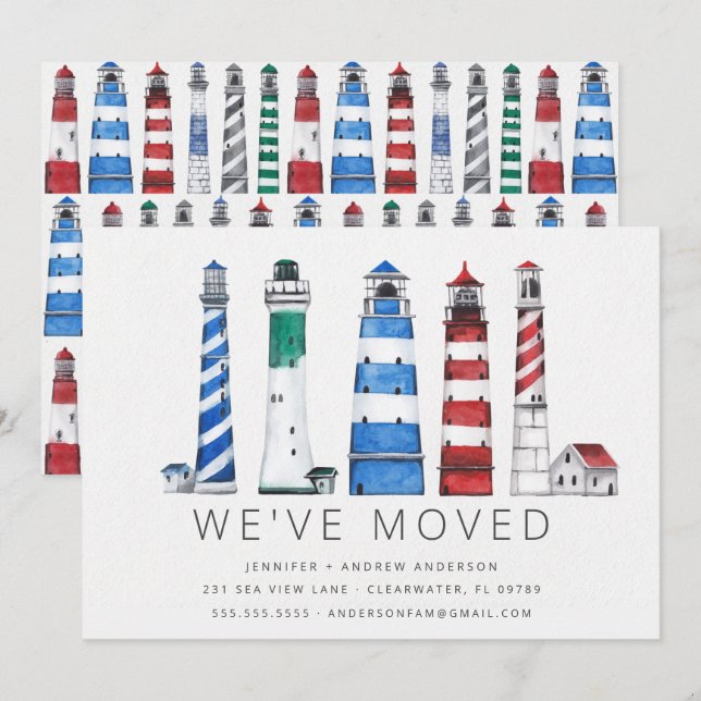 Coastal Lighthouses Moving Announcement (Front/Back)