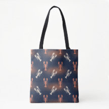 Coastal Lobster Pattern – Nautical Seafood Summer